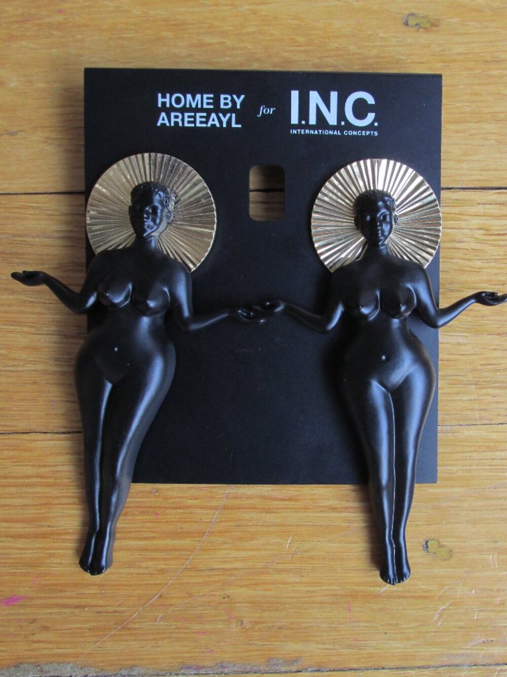 home by AREEAYL for  Inc "Cling to Me" Angel Earrings